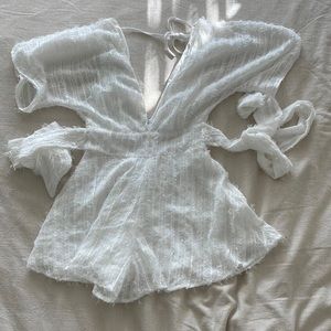 LUCY IN THE SKY ROMPER IN WHITE